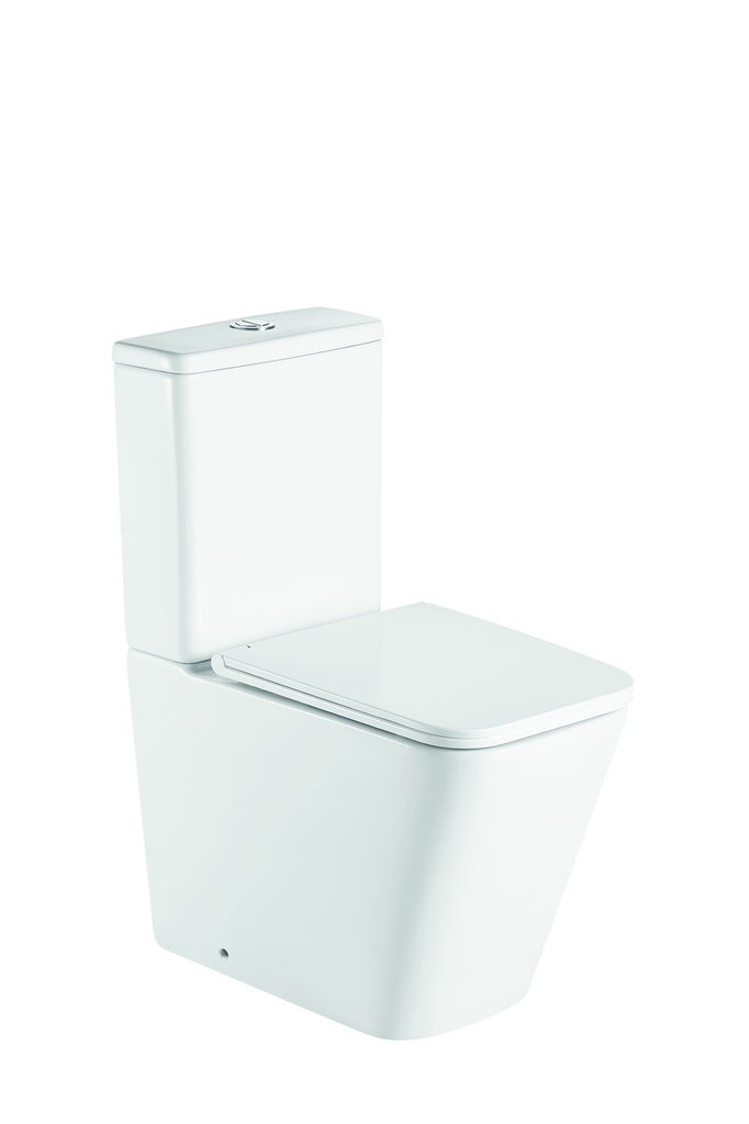 TWO PIECE TOILET PISA COMPACT GLAZE WHITE