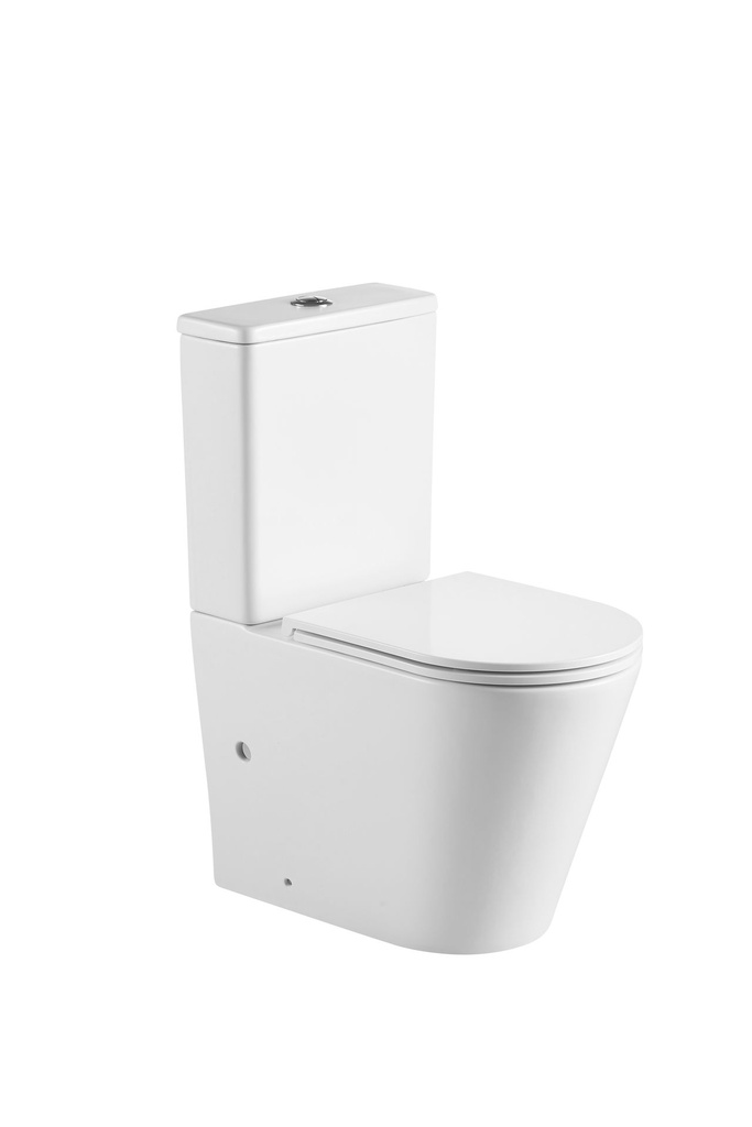 TURÍN Two pice toilet. BTW. Compact (Matt white)